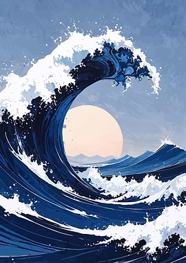 Great Wave Illustration