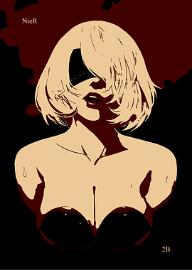 NieR Automata 2B Portrait