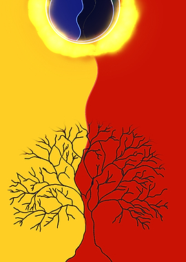 Yin Yang Tree with Earth