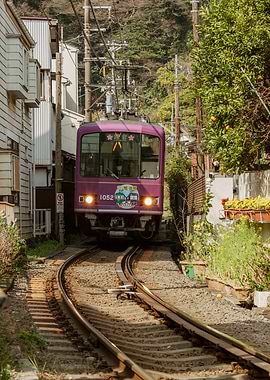 Train in Kamakura, Japan