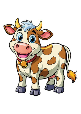 Cartoon Cow Illustration
