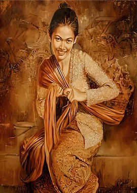 Portrait of a woman in traditional dress