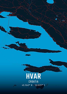 Hvar City Map