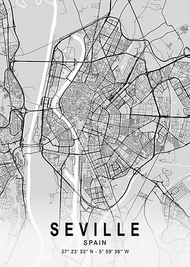 Seville Light City Map