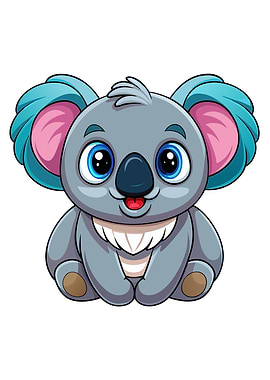 Cute Cartoon Koala Illustration
