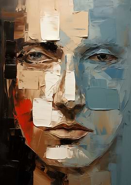 Abstract Portrait Strokes