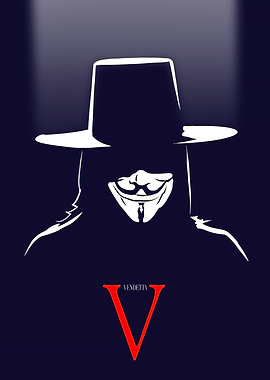 V for Vendetta Minimalist Poster