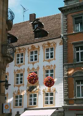 Ornate Building with Flower Decorations