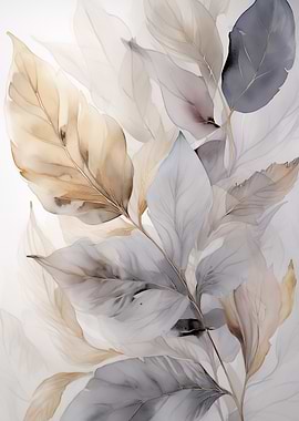 Leaves in Neutral Tones