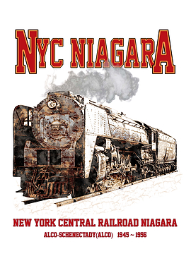 NYC Niagara Steam Locomotive Historic Train