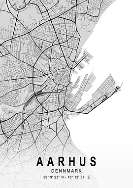 Aarhus Light City Map