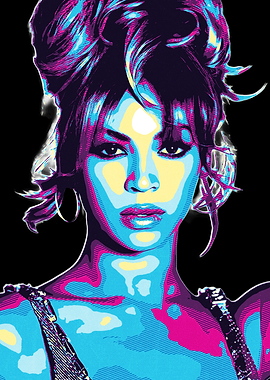Beyonce Pop Art Portrait