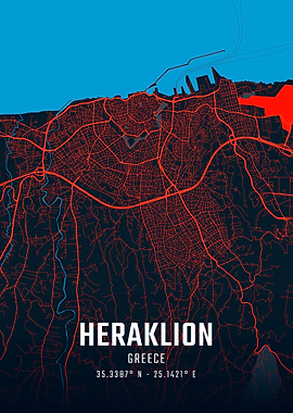 Heraklion City Map
