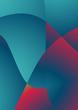 Aqua Waves & Crimson Dreams