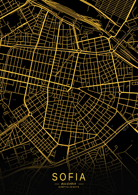 Golden Sofia City Map