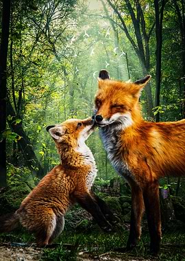 Foxes in the Forest