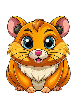 Cartoon Hamster Illustration
