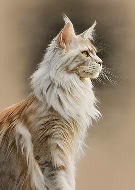 Majestic Maine Coon - Cat Portrait