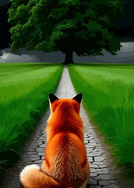 Fox on a Path to a Tree