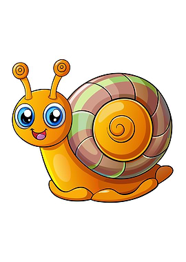 Cartoon Snail Illustration