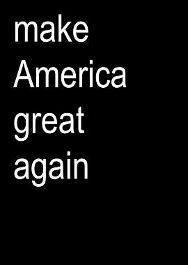 Make America Great Again Text