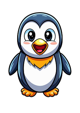 Cartoon Penguin Illustration