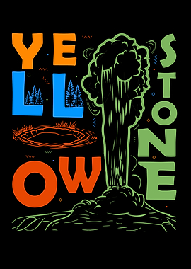 Yellowstone National Park Souvenir Wyoming Yellowstone