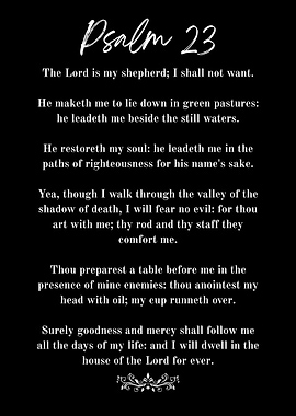 Psalm 23 Scripture Art