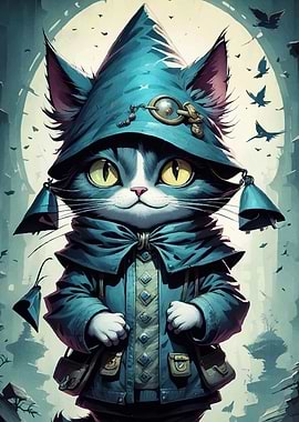 Wizard Cat Portrait