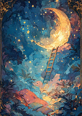 Ladder to the Moonlit Dreamscape