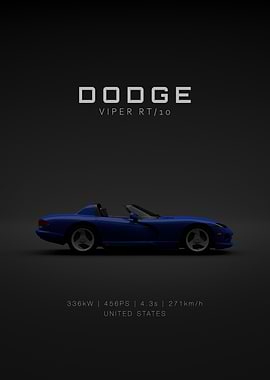 2001 Dodge Viper RT-10 Blue Specs