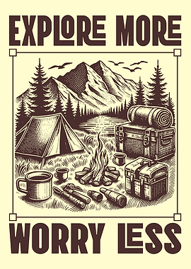 Explore More Worry Less Camping Adventure