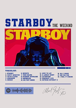 Starboy Album Cover by The Weeknd