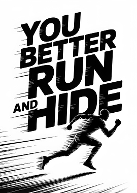 YOU BETTER RUN AND HIDE