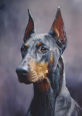 Doberman Portrait