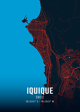 Iquique City Map