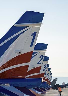 Aircraft Tails with Numbers - french patrol