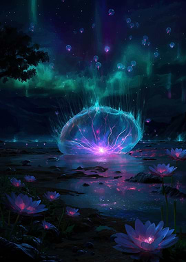 Mystical Bloom Landscape