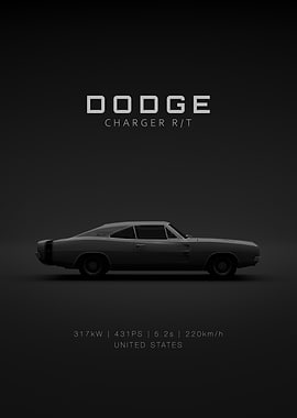 Dodge Charger R/T 1969 - Grey Specs