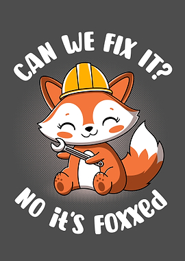 Can we fix it no its foxxed