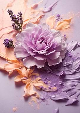 Lavender Whispers in Floral Harmony