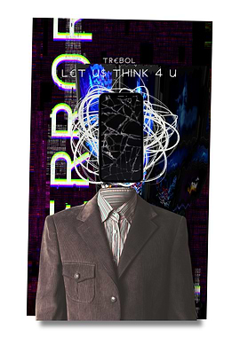 Abstract Figure with Phone Head