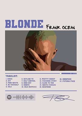 Blonde Album Cover Art - Frank Ocean