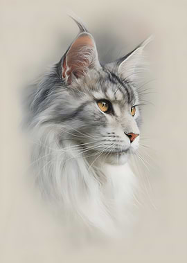 Maine Coon - Classic Cat Portrait