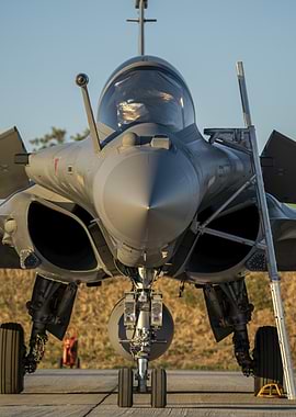Rafale Fighter Jet Front View