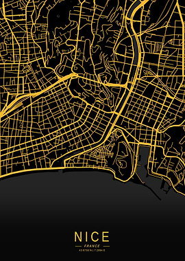 Golden Nice City Map