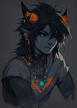 Horned Character Portrait
