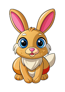 Cute Cartoon Bunny Illustration