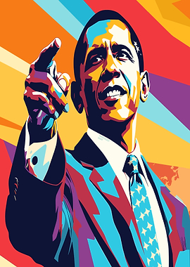 Barack Obama Pop Art Portrait