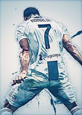 Cristiano Ronaldo Juventus Jersey Art